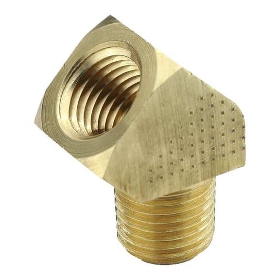 Parker 45 Extruded Street Elbow, Brass, 1/2 in 2214P-8-8
