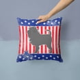 thumbnail image 2 of Caroline's Treasures BB3348PW1414 USA Patriotic Affenpinscher Fabric Decorative Pillow , 14Hx14W, multicolor, 2 of 4