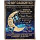 thumbnail image 3 of LHSHID Personalized Lover Name Message Text Blanket to My Daughter from Mom and Dad You'Ll Always Be My Baby Girl Hug Blanket Warm Bed Throws, 3 of 6