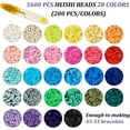 thumbnail image 5 of 6285PCS Bracelet Making Clay Bead Set, 28 Colors 6mm For Jewelry Making Crafts DIY Necklace Gift, 5 of 8