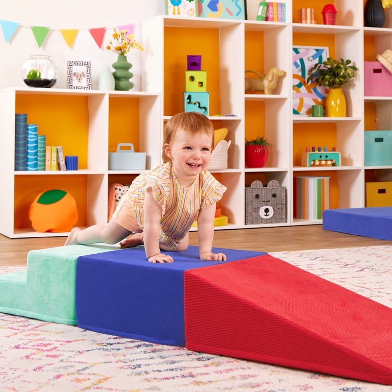 Battat Squishy Stack Climbers, 3 Foam Play Shapes, Ramp & Stairs photo 6