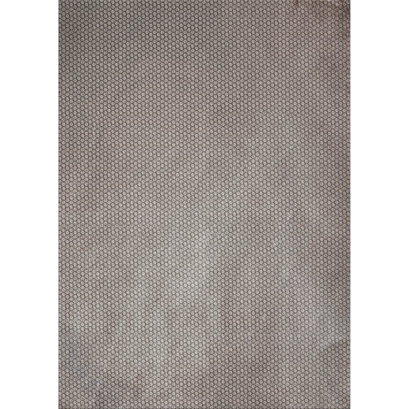 Ahgly Company Machine Washable Indoor Rectangle Transitional Pale Silver Gray Area Rugs, 8' x 10'