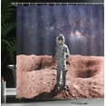 thumbnail image 4 of Ambesonne Nebula Shower Curtain, Spacewalk on Mars Outer, 69"Wx84"L, Purple Brown, 4 of 5