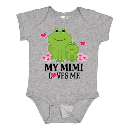 

Inktastic Mimi Loves Me Granddaughter Gift Baby Girl Bodysuit