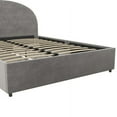 Mr. Kate Moon Upholstered Bed with Storage, Full Size Frame, Light Gray