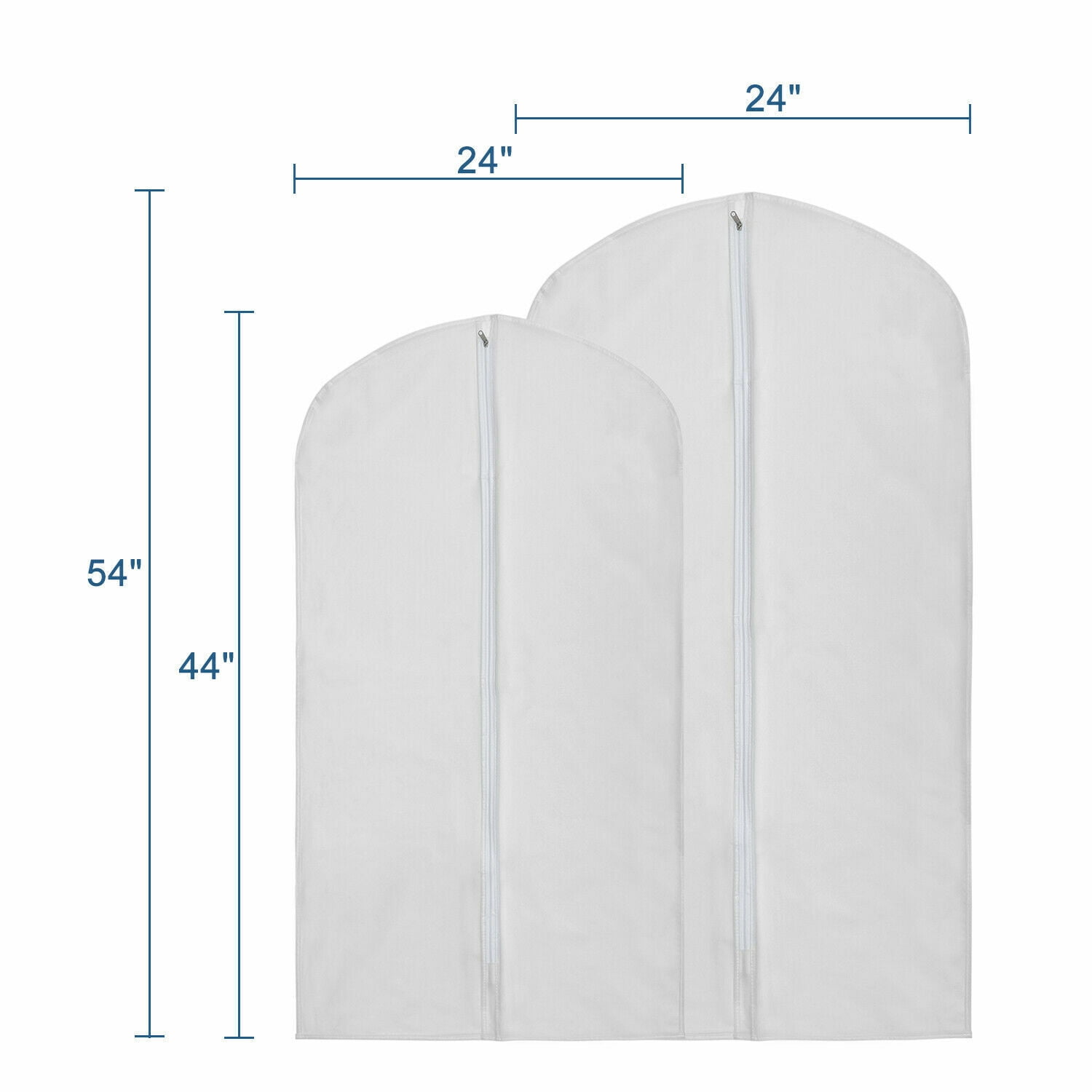 6 x Garment Bag Suit Storage Cover Dress Clothes Coat Dustproof Protector Travel
