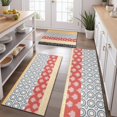thumbnail image 2 of Colorful Geometric Striped Pattern Kitchen Rugs Sets Of 3,Kitchen Runner Rugs Non Skid Washable,Decorative Kitchen Floor Mats for Kitchen,Sink,Laundry,17"x30"+ 17"x47" + 17"x59", 2 of 6