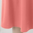 thumbnail image 5 of vigerkar Women's Basic Versatile Stretchy Flared Casual Midi Skater Skirt Rose Gold, XL, 5 of 5