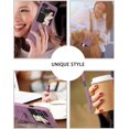 thumbnail image 6 of Samsung Galaxy Z Flip 5 Case, Galaxy Z Flip5 Phone Case Slim Liquid Silicone Kickstand Case with Finger Ring Holder Car Mount Supported Shockproof Galaxy Z Flip 5 Case for Women, Lilac Purple, 6 of 16