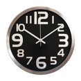 thumbnail image 1 of Reloj de pared moderno Yashi 12 pulgadas color de la foto metal para dormitorio oficina cocina, 1 of 5