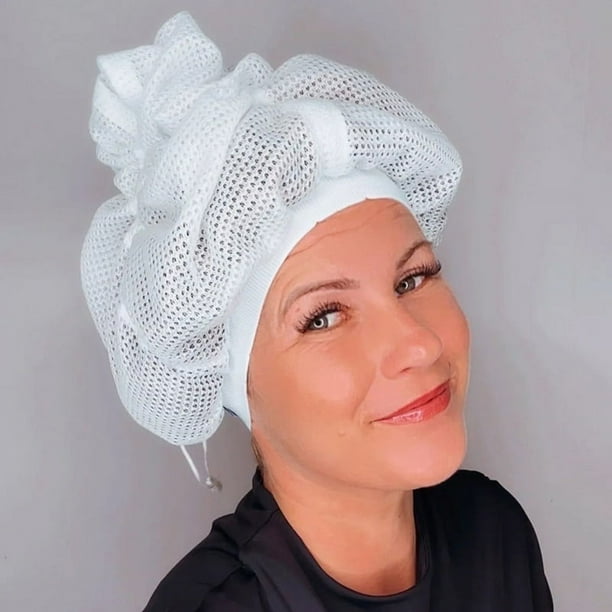 Gorro de malla para secar el cabello rizado Gorro de malla para secar el cabello rizado