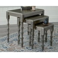 thumbnail image 3 of Signature Design by Ashley Contemporary Larkendale Accent Table (Set of 3) Metallic Gray, 3 of 5