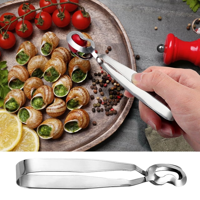 onlyliua Promoción de Temporada Pinza para Caracoles de Acero Inoxidable Pinza para Caracoles para Escaldar