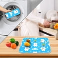 thumbnail image 6 of Heart Raspberry Flower Drying Dish Mat Quick Drying Absorbent Soft Durable for Kitchen 16" x 18", 6 of 10