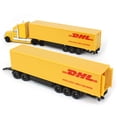 thumbnail image 4 of Truck with Double Pup Trailers "DHL Road Train" 1/87 (HO) Diecast Models by Siku, 4 of 5