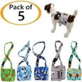 thumbnail image 3 of PACK of 5 Colors WASHABLE Dog Diapers for MALE Boy FLEECE Belly Band Reusable with SUSPENDER size X-Small (waist: 8" - 10"), 3 of 5