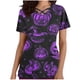 thumbnail image 2 of Fiudx Liquidación de Ahorros de Verano Top de Lactancia con Bolsillo y Cuello En V de Manga Corta con Estampado de Halloween para Mujer, 2 of 5