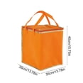 thumbnail image 3 of Miwamany Insulated Reusable Grocery Shopping Bags, Foldable Cooler Bag Food Delivery Bags with Hard Bottom Insert and Zippered Top, Stands Upright, Cooler Totes for Hot or Cold Food Transport, 3 of 6