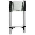 thumbnail image 3 of Yedigre 12.8/15.5ft Telescoping Extension Ladder, Stainless Steel Folding Telescopic Ladder with Locking Mechanism, Multi-Purpose Collapsible Ladder for Home or RV Outdoor Work, Bearing 330lbs, 3 of 8