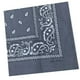 thumbnail image 4 of estampado de doble cara para la cabeza, bufanda para el cuello, muñequera, facial gris Hugo Bandana de algodón con estampado de cachemira, 4 of 7