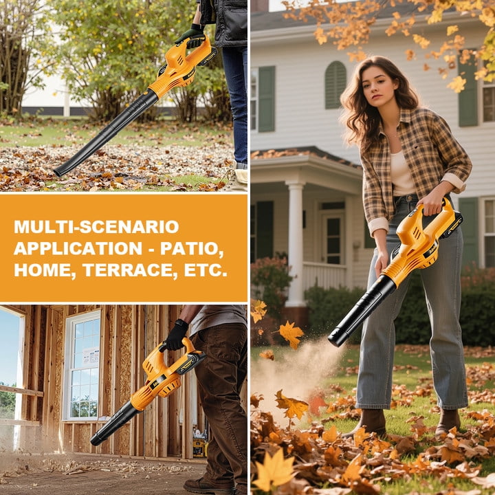 20V Cordless Leaf Blower 150MPH Handheld Electric Blower with Battery & Charger Variable Speed Battery Powered Blowers for Lawn Care Yard Patio Dust Remove, Lightweight & Portable Mini Leaf Blower
