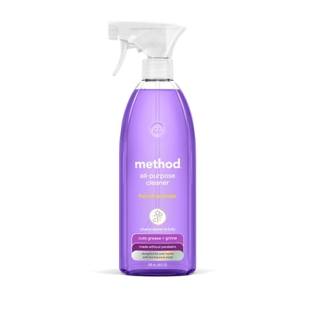 method All-Purpose Cleaner Spray, French Lavender - Cuts Grease & Grime on Counters, Glass, Sealed Wood & Floors, for Kitchen & Bathroom, 28 fl oz