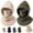 Beige+green, variant on 2027 New 3 in 1 Winter Hat, Fleece DoubleLayer Integrated Hat, 3-in-1 Face & Neck Gaiter, Unisex Winter Fleece Balaclava Hood, Adjustable Windproof Designed for Cycling, Skiing and Cold
