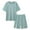 Mint Green, variant on Men's Casual Crew Neck Short Sleeve Sleepwear Set, L - 3XL Modal Cotton Polyester Blend Pajama Sets for Men, Soft Breathable Loungewear with Pocket