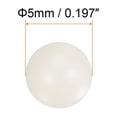 thumbnail image 2 of Uxcell 5pcs PA66 Nylon Solid Plastic Balls 5mm G3 Precision Bearing Ball, 2 of 6