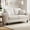 White, variant on 69" Comfy Seat Sofa with 2 Pillows, Small Couch for Living Room, Apartments & Dorms, Modern Linen Couches Sofa, White