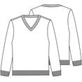thumbnail image 3 of Classroom Uniforms Youth Men and Women Long Sleeve V-Neck Sweater 56702, L, Black, 3 of 3