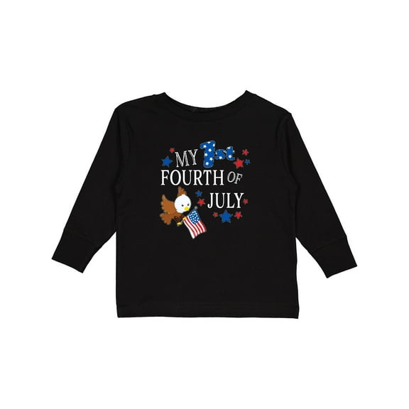 Inktastic My First Fourth of July- eagle Boys or Girls Long Sleeve Toddler T-Shirt