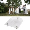 thumbnail image 3 of Clear Serving Tray, Stable Feet Coffee Table Tray  for Photography U Shape 26x20x3.5cm,Shell Shape 27.5x17.5x4.5cm,Oval Shape 30x12x3.5cm, 3 of 8