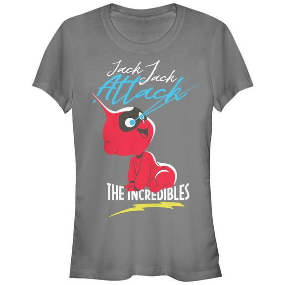 Junior's The Incredibles 2 Jack-Jack Attack Graphic Tee Charcoal Medium
