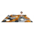 thumbnail image 3 of Joy Carpets Kid Essentials Team Up 78" x 109" Indoor Area Rug in Color Orange, 3 of 5