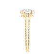 thumbnail image 3 of 1 Carat Diamond Engagement Ring (Lab Grown Diamond, EF-VS Grade), 18K Yellow Gold, US 3.00, 3 of 8