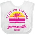 thumbnail image 3 of Inktastic Summer Enjoy the Sunshine Jacksonville Florida in Pink Boys or Girls Baby Bib, 3 of 4