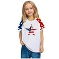thumbnail image 4 of Gamivast of the Day Kids Usa Shirts for Girl 4Th Of July Shirts Flag Tshirt Patriotic Top Independence Day Outfit Casual Festival Shirts White Recent, 4 of 7