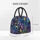 thumbnail image 2 of Balery Cosmic Purple Irises Bolsa de Almuerzo para Mujeres, Caja de Almuerzo, Bolsa de Almuerzo Pequeña Impermeable, Tote de Almuerzo Reutilizable con Gran Capacidad, 2 of 6