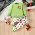 thumbnail image 2 of Xyant Toddler Baby Boy Christmas Outfit Long Sleeve Crewneck Sweatshirt+Print Pants Fall Winter Clothes,Size 2-3 Years, 2 of 5