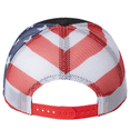 thumbnail image 2 of Trump US Flag Deluxe Embroidery Trucker Hat, Patriotic Political Mesh Back Adjustable Cap for Men & Women, 2 of 2
