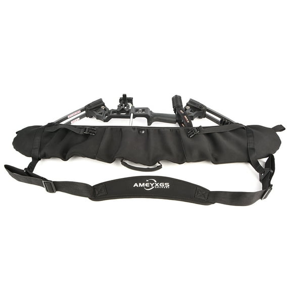 AMEYXGS  PC Cam Wheel Compound Bow Sleeve – Neoprene Stretch Bow Case for Compound Bows up to 38” Axle to Axle – Lightweight Foldable Archery Carry Bag for Hunting & Target Shooting