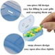 thumbnail image 3 of 1 pastillero pequeño diario AM PM durante 7 días, pequeño bolsillo, soporte para pastillas, bonito contenedor organizador de medicamentos 2 veces al día, 3 of 5
