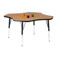 thumbnail image 2 of Elementary Black Edge Four-leaf Table, 2 of 5