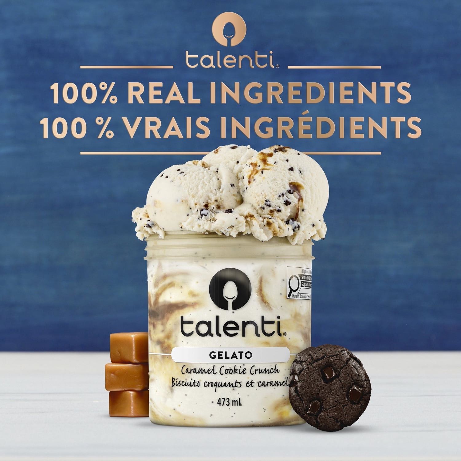Talenti Caramel Cookie Crunch Gelato, 473 ml