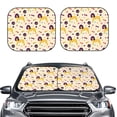 thumbnail image 6 of Lsque Cartoon Poodle Dog 2 PCS Windshield Sun Shade | CarFoldable Window Covers | Car Accessories Reflect UV for Universal Cars SUV Truck | Medium, 6 of 7