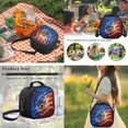 thumbnail image 6 of Jeiento Baseball 4 Piece Girls School Backpack Set with Lunch Box Pencil Case Water Bottle Holder American Flag 17 Inch Large Capacity Schoolbag with Adjustable Padded Straps for Elementary, 6 of 7
