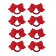 thumbnail image 1 of 8 anillos servilleteros de Lazo Rojo, lazo de terciopelo, servilletero navideño, hebilla, decoración de mesa para cena de fiesta navideña, 1 of 5