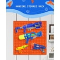thumbnail image 4 of Estante de almacenamiento Skywin Peg Board para pistolas Nerf, color naranja, 4 of 7