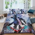 thumbnail image 2 of Devil May Cry Conjunto de sábanas temático, trío de piezas, cómodo y amigable con la piel, diseño único, regalo de decoración para el hogar para familiares, amigos y fans,135cm *200cm, 2 of 6